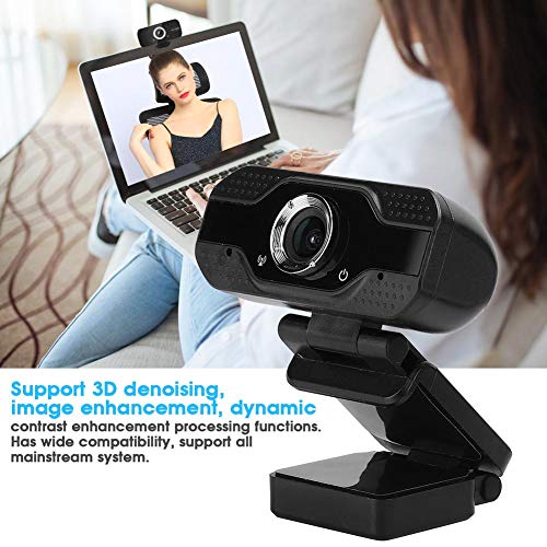 fosa1 Full HD 1080P 30FPS Webcam, 2MP Desktop Computer Camera USB Camera Support Video Calling, Recording, Video Conference Streaming Computer Web Camera Built in Microphone PC Webcam