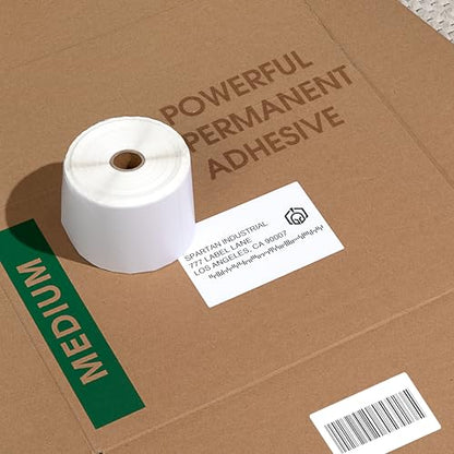 1.5" X 0.5" Direct Thermal Labels (23500 Count, 10 Rolls) | Barcode Stickers, File Folder Labels, Shelf Edge Identification - Compatible With Zebra Printers, NOT Rollo Compatible - size: 1.5" X 0.5"