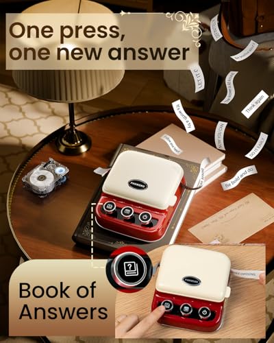 Phomemo P15 Ribbon Printer, Bluetooth Label Maker for Gift Wrap & Business - color: Retro Red