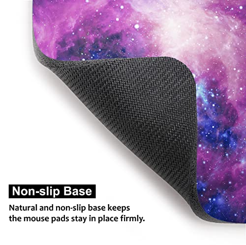 Audimi Small Mouse Pad 6 x 8 Inch, Mini Mouse Pad Thick for Laptop Wireless Mouse Home Office Travel, Portable & Washable (Purple Galaxy) - color: purple galaxy