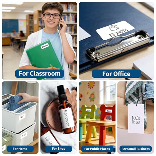 2" x 1" Direct Thermal Label-1000 Labels Printer Labels for Barcode, Waterproof & Adhesive, Perforated Compatible with Rollo and Zebra Desktop Printers(NO BPA and BPS) - size: 2" x 1", style: 1 Roll