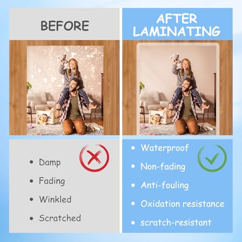 [3mil 500 Pack] InpourPack Laminating Pouches, 3 Mil Clear Thermal Laminating Pouches 9 x 11.5 Inch Laminating Sheets for Laminator, Holds 8.5 x 11 Inch Sheets - size: 3mil 500