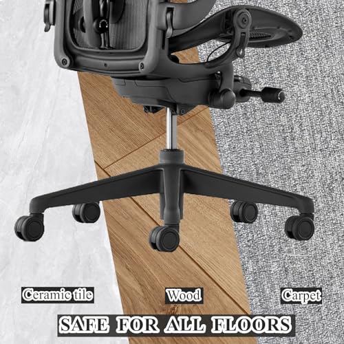 Office Chair Wheels 10mm Stem, 2.36"(60mm) Casters Compatible with 1KEA Chairs ONLY, 10mm(3/8") x22mm(7/8") Stem Replacement Chair Casters for Carpet and Hardwood Floors(Set of 5) - size: 10mm Stem No Brakes(for Ikea)