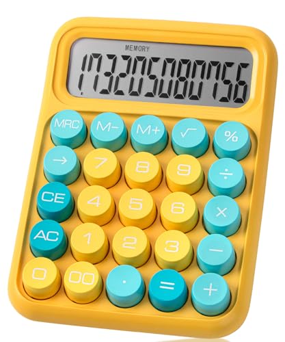 Mr. Pen- Mechanical Switch Calculator, 12 Digit Large LCD Display - color: Lagoon