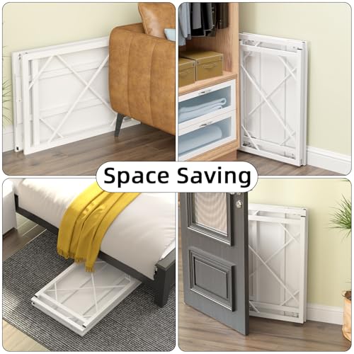 Elephance Folding Desk Writing Computer Desk for Home Office No-Assembly - color: White, size: 31.5 Inch