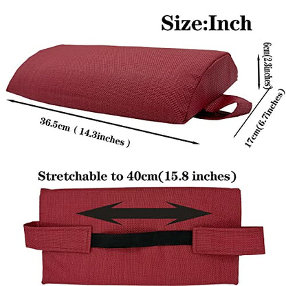 Ostlttyn Zero Gravity Chair Replacement Pillow Headrest with Elastic Band, Universal Soft Removable Padded Cushion Head Pillow for Zero Gravity Lounge Chair, Folding Patio Lawn Recliner Chair, Red - color: Red, size: 1 Pack