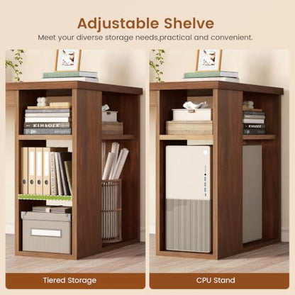 SEDETA 55.1" Farmhouse Executive Office Desk with 3 Drawers for Home Office - color: Brown, size: Executive Office Desk (55")