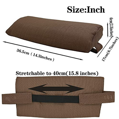 Ostlttyn Zero Gravity Chair Replacement Pillow Headrest with Elastic Band, Universal Soft Removable Padded Cushion Head Pillow for Zero Gravity Lounge Chair, Folding Patio Lawn Recliner Chair, Brown - color: Brown, size: 1 Pack