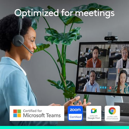 Logitech Brio Ultra 4K HD Webcam for Streaming and Meetings - Black - size: (Pack of 1)