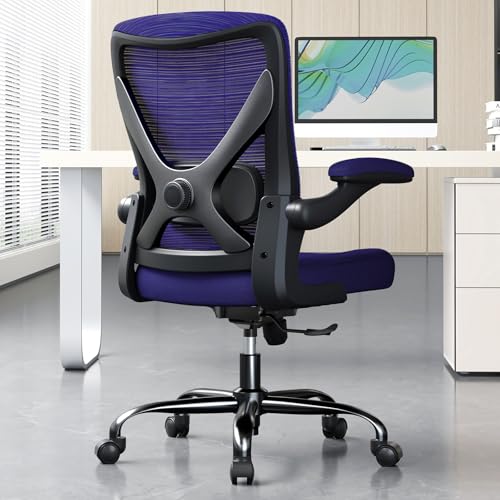 Ergalithic Office Chair: Mesh Ergonomic Desk Chair with 3D Lumbar & Swivel - color: Purple, size: Pack of 1