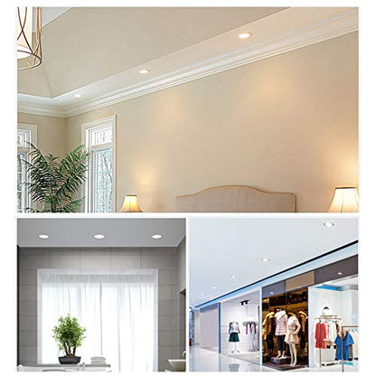 Dimmable 12W 6 inch Ultra-Thin Round LED Panel Light Ceiling, 850lm, 80W Incandescent Equivalent, 6500K Daylight White, LED Recessed Lighting for Home, Office, Commercial Lighting - color: White(6500K), size: 12W