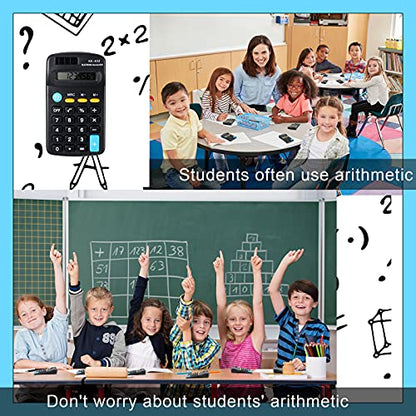 24 Pieces Pocket Size Mini Calculators Handheld Angled 8-Digit Display Calculators Basic Standard Small Accounting Desktop Supplies for Office School and Home