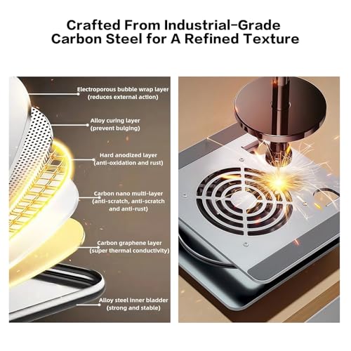 Adjustable Laptop Stand with Cooling Fan & 360 Rotating Base - size: Extra Large