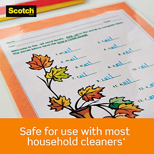 Scotch Thermal Laminating Pouches, 8.9 x 11.4 Inches, Letter Size Sheets, (Pack of 600) - size: 600-Pack