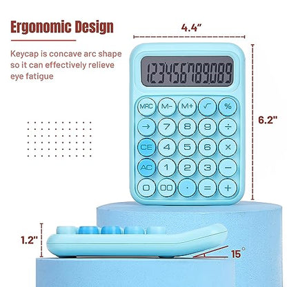 Mr. Pen- Mechanical Switch Calculator, 12 Digit Large LCD Display | Blue with Big Buttons, Mechanical Switch Calculator for Home, School, Office - color: Blue