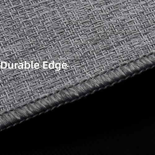 Office Chair Mat for Hardwood Floors,Thick Rubber Mat – Heavy Duty Anti-Slip Protection for Rolling Chairs, Home Office Desk Rug (Dark Grey, 36"×48")
