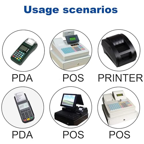 OausTect 2 1/4 x 85 Thermal Paper Rolls, Thermal Receipt Printer Paper for Credit Card Machine, Cash Register, POS (100 Rolls) - size: 2 1/4" x 85', style: 100 rolls