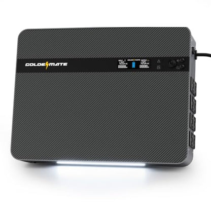 GOLDENMATE 1500VA/1000W Lithium UPS Battery Backup & Surge Protector, Gray