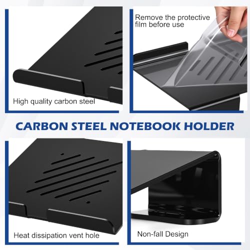 Slim Acrylic Laptop Stand, Black, 11-17Inch - color: Black