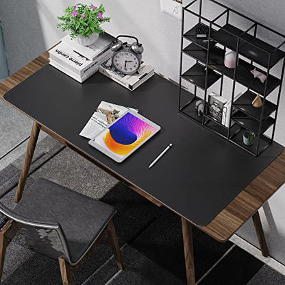 AFIING Large Desk Mat, 47" x 23.6", Black - color: Black, size: 47" x 23.6"