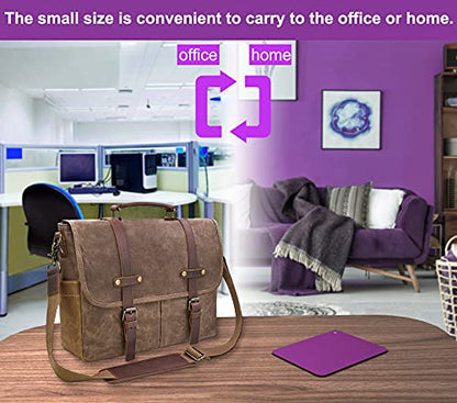 Audimi Small Mouse Pad 6 x 8 Inch, Mini Mouse Pad Thick for Laptop Wireless Mouse Home Office Travel, Portable & Washable (Purple) - color: Purple