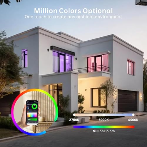 4 Pack 2X4 FT LED RGBW 5000K Multicolor Flat Panel, Light Remote & App Controlled 60W 6600lm Color Changing LED Panel Light Smart Wi-Fi Drop Ceiling Light with Alexa/Google Assistant - size: 2x4 Feet