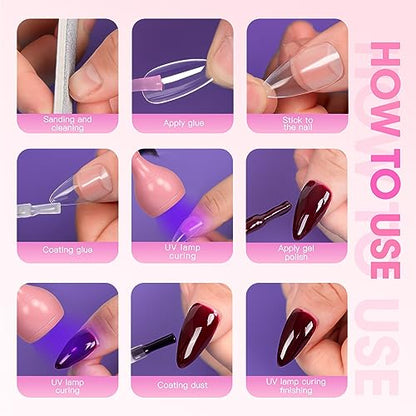 UV Nail Lamp - UV Light for Gel Nails, Flash Cure Lamp - color: Pink