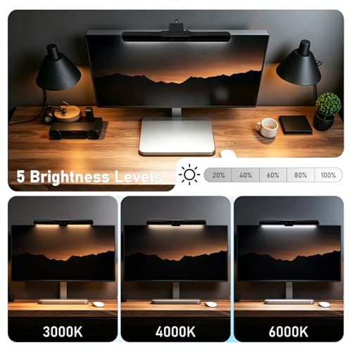 Monitor Light Bar, Computer Monitor Lamp for Eye Care, Home Office (15.3") - size: 15.3''
