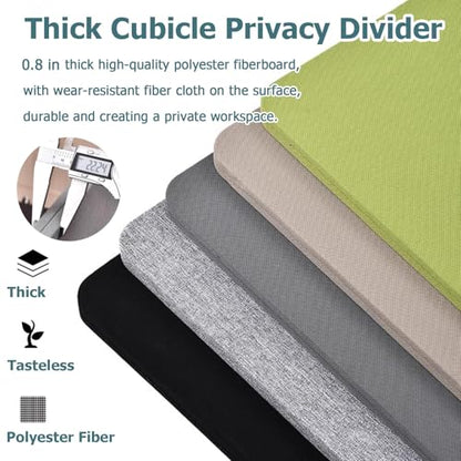 Under Desk Privacy Panel - Long Clamp-On Privacy Screen for Standing Desks, Customizable Sizes, Enhanced Privacy Solution (Dark Grey, 37 Inch Length) - color: Dark Grey, size: Length 37 inch