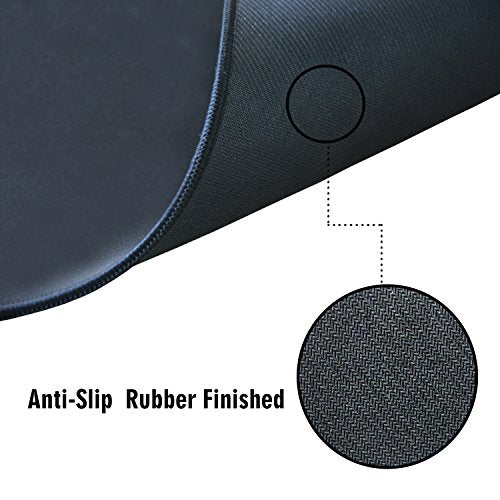 Large Mouse Pad, Gaming Mouse Mat, GLTECK XXXL Extended Large Size Mousepad, 36"" x16.5 Non-Slip Rubber Big Mouse Pad with Carrying Bag - color: Black, size: 16.5" x 36"