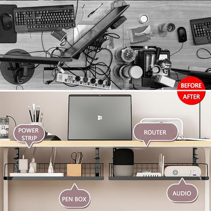 Cable Management Under Desk Storage Computer Cable Management - size: Medium