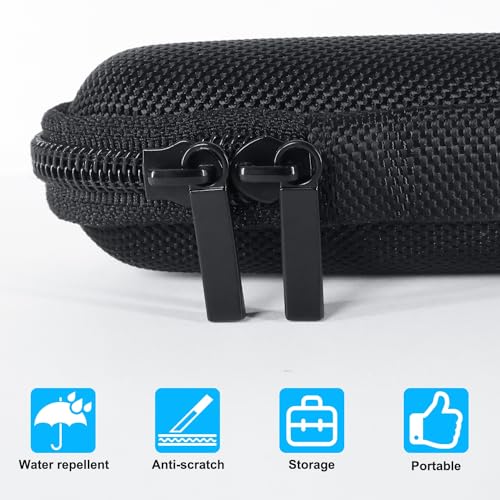 DinoFire Presentation Clicker with Case, Wireless Presenter Remote Powerpoint Clicker Storage Proective Bag - color: Black