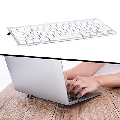 Abeillo 2PCS Portable Keyboard Riser, Self-Adhesive Mini Laptop Stand Invisible Computer Keyboard Stand for Desk, Laptop Feet Compatible with Pro/Air, Lenovo, Surface (Black) - color: Black