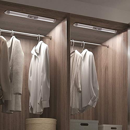 Joyzy 2 Pack Motion Sensor Closet Lighting with Eye Protection Design Automatic Closet Lights Battery Operated Pantry Light Wireless Lightings, LED Rechargeable Counter Lighting for Wardrobe - color: 2 Pack