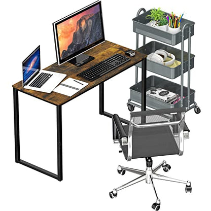 SHW Mission 32-Inch Home Office Computer Desk, Rustic Brown - color: Rustic Brown, size: 32-Inch