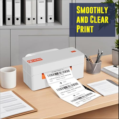 LLIKED 4" x 2" Direct Thermal Labels, 9000 Barcode Shipping Labels - size: 4"x2"-12 Rolls