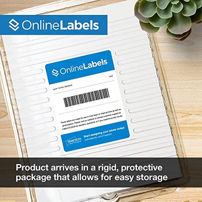 8.5 x 5.5 Blockout Shipping Labels (Laser Printers Only) - Pack of 1000 Lables, 500 Sheets - OnlineLabels - size: 500 Sheet Pack