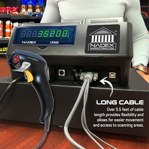 Nadex Handheld Barcode Laser Scanner for Cash Register CR360 / CR600