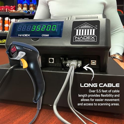 Nadex Handheld Barcode Laser Scanner for Cash Register CR360 / CR600