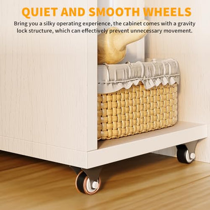 GAOMON Folding Computer Desk with Storage Shelves, Extension Computer Table, Space Saving Table ith Extendable Drop-Leaf for Small Spaces, Home Office, Gaming, Bedroom, White