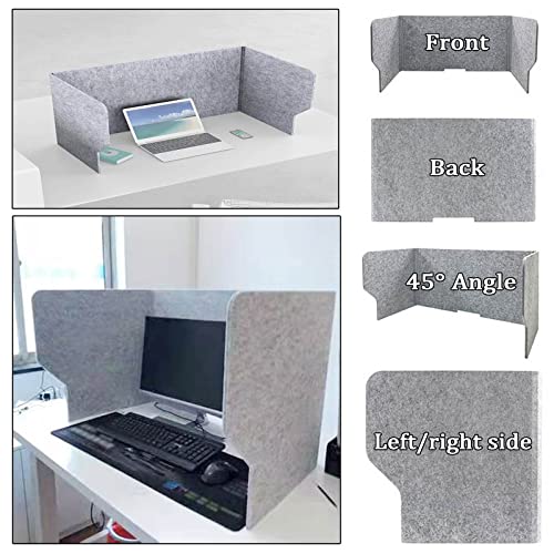 LIGUOYI Free Standing Desk Dividers Desk Panel, Office Divider Partition Reduces Noise and Visual Distractions, Desktop Privacy Panel for Home Offices Libraries Classroom - size: L60cm/23.62in