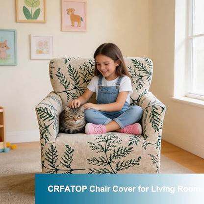 CRFATOP Accent Chair Cover, Stretch Armchair Slipcover for Living Room - color: Color A19