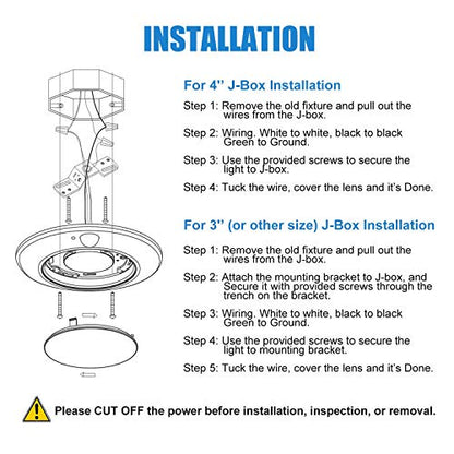Closet Lights Motion Sensored, LED Closet Light Motion Activated, 5000K Daylight 6-7/8 Inch 10W Motion Sensor Ceiling Light, Closet Lights Wired, Pantry Light 90CRI, No Battery, Damp Rated ETL - color: 5000K Daylight