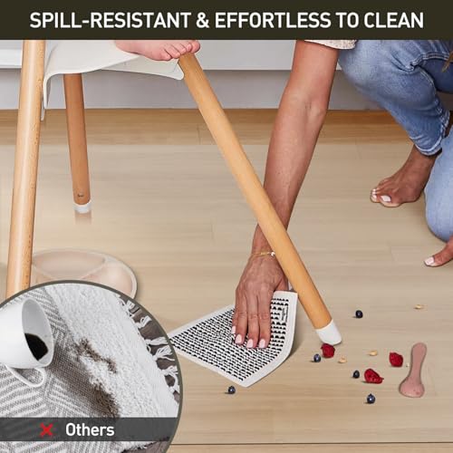 Area Floor Mat for Under High Chair, 4'×6' Transparent No Slip | Waterproof Vinyl Area Rug for Home, Spill Resistant Hard Floor Protector Cover for Kitchen, Easy Clean Splat Mat - color: Transparent, size: 4' x 6' (Rectangular)