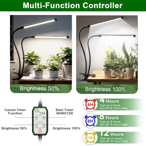 GooingTop Grow Light,6000K Full Spectrum Indoor Plant Growing Lamp - size: 49Watts