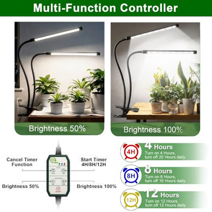 GooingTop Grow Light,6000K Full Spectrum Indoor Plant Growing Lamp - size: 49Watts