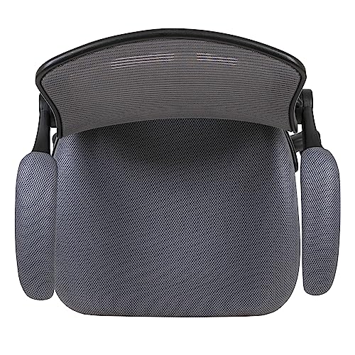 EMMA + OLIVER Mid-Back Gray Mesh Drafting Chair - color: Dark Gray