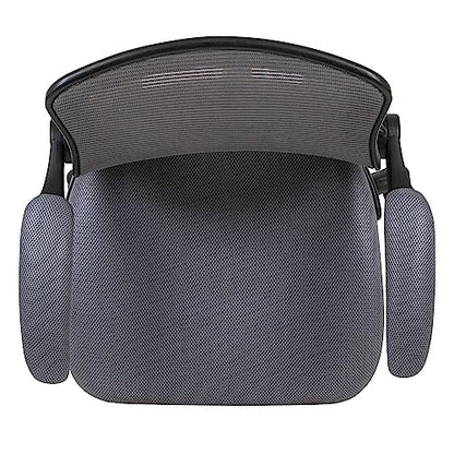 EMMA + OLIVER Mid-Back Gray Mesh Drafting Chair - color: Dark Gray