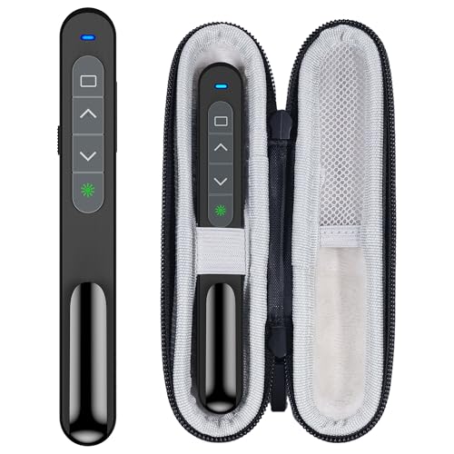2-in-1 Wireless Presenter Green Light USB A/C with Case - size: Green+Rechargeable+Case