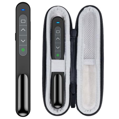 2-in-1 Wireless Presenter Green Light USB A/C with Case - size: Green+Rechargeable+Case